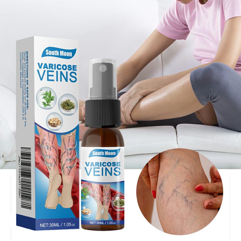 Varicose Veins Treatment Spray – Advanced Formula for Spider Veins, Leg Pain & Swelling Relief ~ 30ml