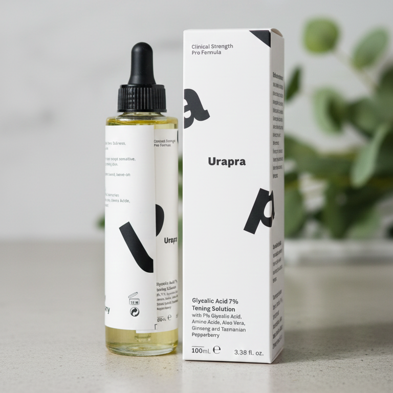 Urapra Glycolic Acid 7% Toning Solution: Advanced Exfoliating Toner for Brighter, Smoother, and More Even-Toned Skin 100ml