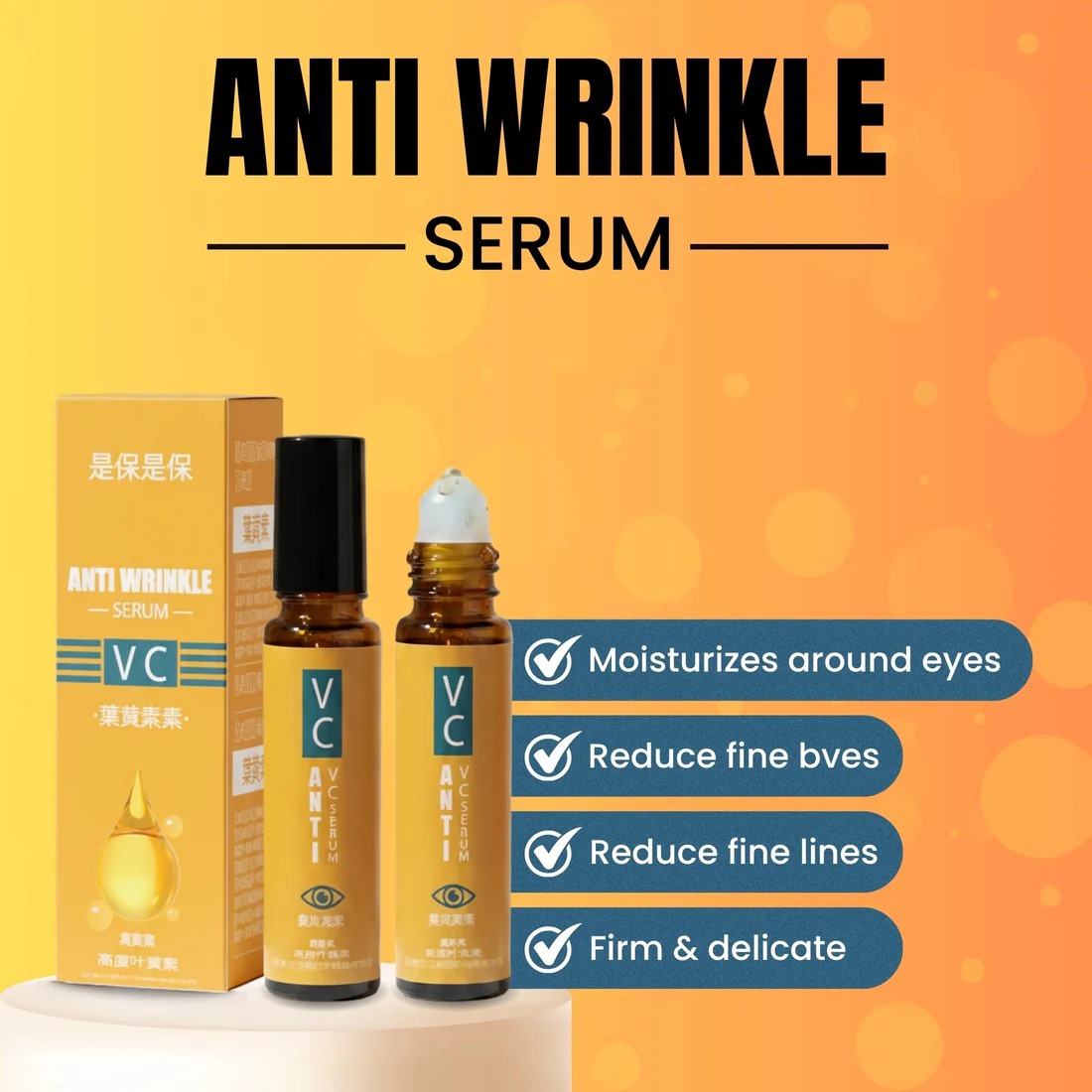 Lutein Anti Wrinkle Serum Firm And Radiant Skin 10ml Made In Pakistan