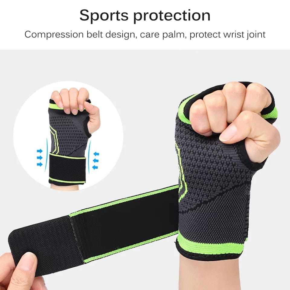 Professional Wrist Support Sleeve Half Finger Wrist Band Palm Support For Sports And Daily Use