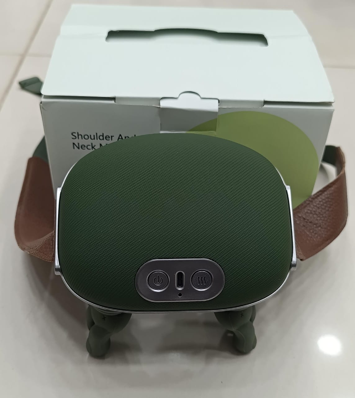 Smart Finger Pressure Neck Massager – Electric Deep Kneading Heated Back & Shoulder Massager | Pain Relief Relaxation Device for Home, Office & Car