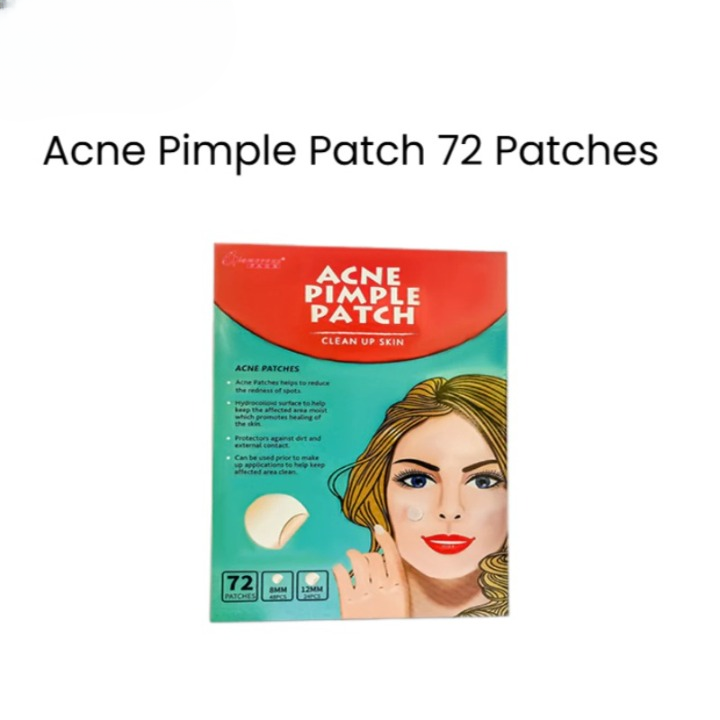 Glamorous Face Acne Pimple Patch – 72 Patches Hydrocolloid Invisible Spot Treatment for Pimples & Acne (Only 1 Packet)