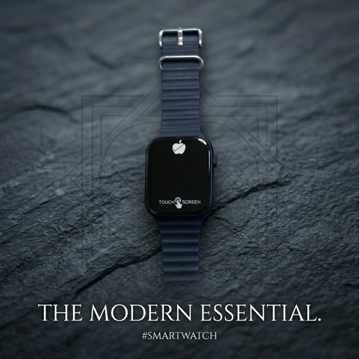 Digital Touch Watch Stylish LED Display Casual Wear (Blue Color Without Box)